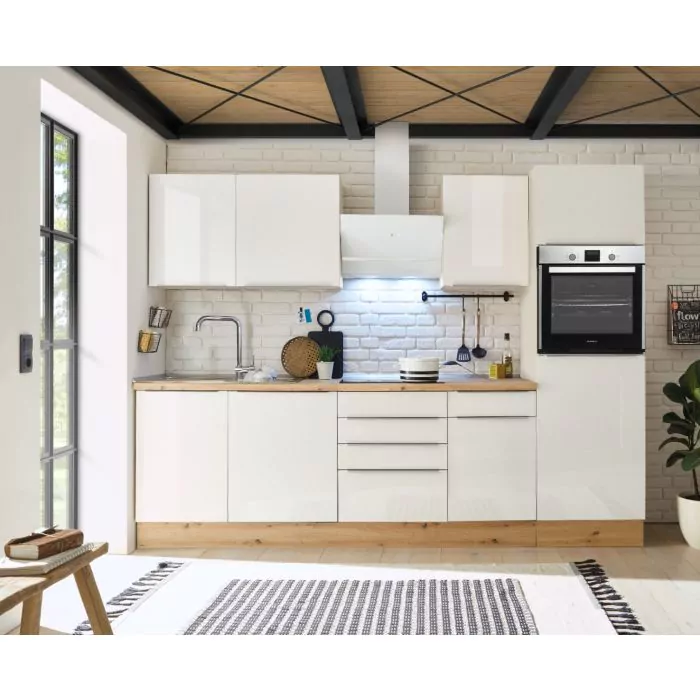 koolstof Trouw erectie Meister Premium complete keuken Mare 280 cm inclusief apparatuur | Moderne  houten keuken met snelle levering