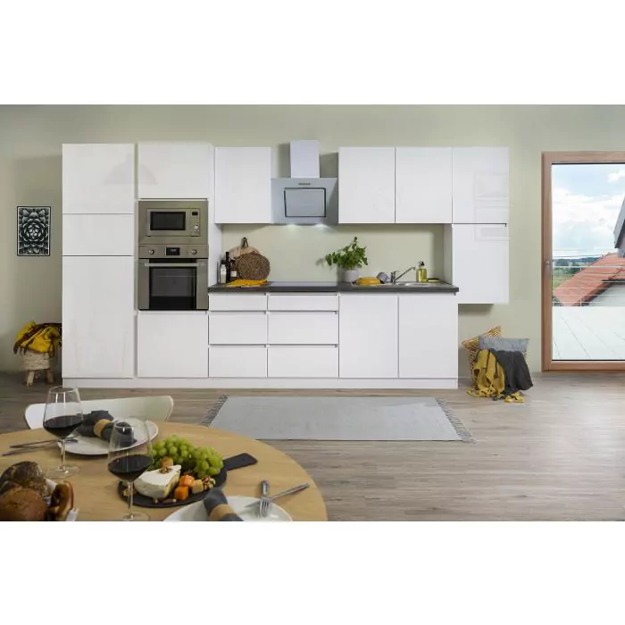 levend jas recorder Complete keuken met inbouwapparatuur | in hoogglans kleuren |  KitchenettesDirect.nl