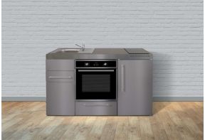 minikeuken-stengel-rvs-oven-MPB150 met koelkast en oven sfeerbeeld