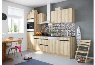 Klick K2762E keuken met apparatuur - Wild eiken - 270cm