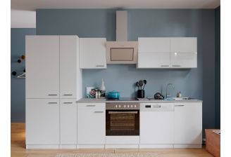 Meister-Complete-keuken-310cm-wit-met-keukenapparatuur-en-apothekerskast-witte-fronten voor