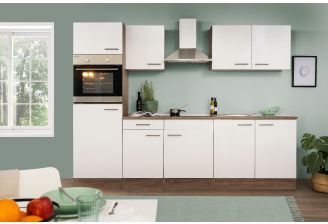 Complete keuken Meister NEw York 270cm inclusief apparatuur en witte fronten