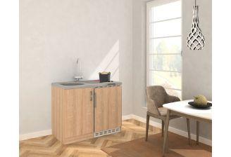 Meister keukenblok Economy - 100cm - Eiken - inclusief apparatuur