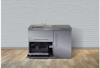 Stengel keukenblok MPGS120 RVS met koelkast en vaatwasser