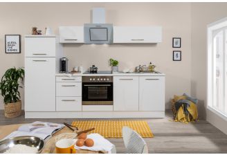 Premium Design keuken in hoogglans wit met apparatuur